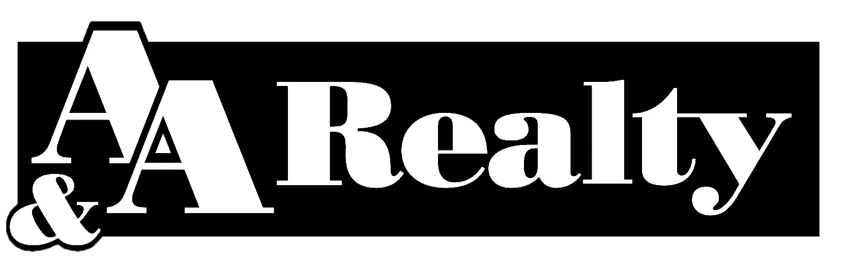 A&A Realty Logo in Black and White