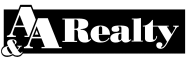 A&A Realty Logo in Black and White